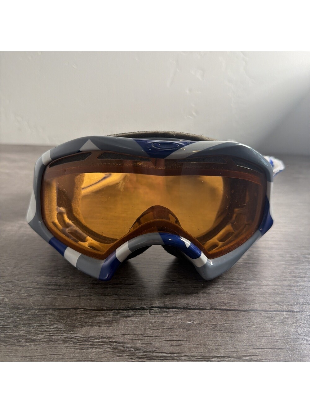 Vintage Oakley Ski Googles Blue Gray Camo FRAMES ONLY